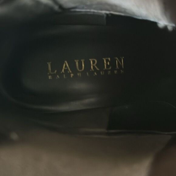 Ralph Lauren Yasline Women’s Brown Suede Leather Wedge Heeled Ankle Booties Sz 6 - Picture 10 of 12